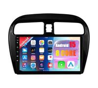 Car Stereo Radio for Mitsubishi Mirage/SpaceStar 2012-2023 Android 15 Head Unit with Wireless Carplay Android Auto, 9 inch Touch Screen Bluetooth WiFi GPS FM Backup Camera(8-Core(3G+32G))