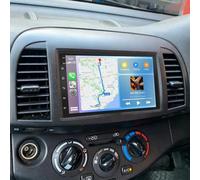 Car Stereo Radio for Nissan Micra 2002-2009 Android 15 Double Din Head Unit Radio with Apple Carplay Android Auto Sat Nav,7 Inch Touchscreen Bluetooth WIFI HIFI FM, 4GB RAM 64GB ROM