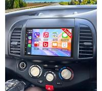 Car Stereo Radio for Nissan Micra 2002-2009, with Wireless CarPlay & Android 13 Auto, 7" HD Touch Carplay Screen for Car, with Bluetooth WiFi GPS AHD Backup Camera SWC FM/RDS Mirror Link Mic 2G+32G