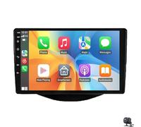 Car Stereo Radio for Peu-geot 108 Ci-troen C1 To-yota Aygo 2015-2020 Wireless Carplay Android Auto GPS Navigation 9 inch Touchscreen Bluetooth RDS FM SWC 5G WIFI 1080P Camera(Color:4 CORE 2+32G)
