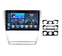 Car Stereo Radio for Skoda Octavia 2008-2013 Android 15 Head Unit with Wireless Carplay Android Auto, 9 inch Touch Screen Bluetooth WiFi GPS FM Backup Camera(Silver,8-Core(2G+32G))