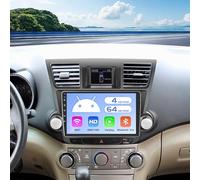 Car Stereo Radio for Toyota Highlander 2009 2010 2011 2012 2013 2014 with Wireless Carplay Android Auto, 4+64G 10.1 inch HD IPS Thouch Screen Bluetooth Radio with BT5.0 32EQ 1280 * 720P GPS WiFi