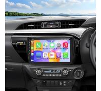 Car Stereo Radio for Toyota Hilux 2015-2018 Head Unit Wireless Carplay Android Auto GPS Navigation Android 15 Car Radio 4+64G 10in Touch Screen with FM/RDS SWC Mirror Link Split Screen Camera