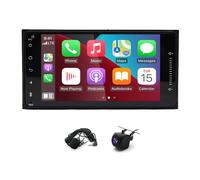 Car Stereo Radio for Toyota Prado 1996-2009, with Wireless CarPlay & Android 15 Auto, 7" HD Touch Carplay Screen for Car, with Bluetooth WiFi GPSFM/RDS SWC Split Screen AHD Backup Camera Mic 2+64G
