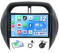 Car Stereo Radio for Toyota RAV4 2003 2004 2005: 4 Core 2GB+32GB Head Unit, 9 inch Touch Screen Radio with Wireless Carplay and Android Auto, GPS, Bluetooth, Backup Camera, SWC,FM