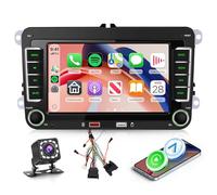 Car Stereo Radio for VW Golf Passat Polo Tiguan Skoda Seat, Hodozzy 7 inch IPS Touchscreen Bluetooth Car Radio with Wireless Carplay Android Auto AM/FM/RDS EQ USB Canbus SWC Reverse Camera