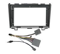 Car Stereo Radio Mounting Frame 9Inch Car Radio For CRV For CR-V 2007-2011 Fascia Panel Dash Kit Install Facia Console Bezel Adapter Plate Trim Frame Cable