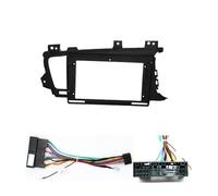 Car Stereo Radio Mounting Frame Car Radio Fascia Frame For Kia K5 For OPTIMA 2011 2012 2013 2014 2015 9Inch Panel Wire Harness Power Cable Adapter（LHD RHD）