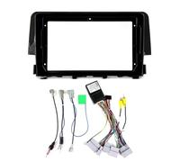 Car Stereo Radio Panel Frame 9Inch Car Radio For Civic 10 FC FK 2015-2021 Fascia Panel Dash Kit Install Facia Console Bezel Adapter Plate Trim Frame