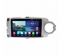Car Stereo Touch Screen for Toyota Yaris 2012-2017 Wireless Carplay Android Auto, Ips Touchscreen Radio, Gps Navigation, Bluetooth Hands-Free Calling, 4 Core 4G+64G