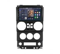Car Stereo with Apple Car Play &Android Auto for Jeep Wrangler Unlimited 3 JK 2008-2010 Touchscreen Portable Apple Carplay Screen Gps Navigation/Voice Control/Mirror, 4 Core 1G+32G