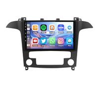 Car Stereo with Bluetooth fit ford S-Max 2007-2008-,Steering Wheel Control,Split Screen,AHD Rear Camera,2GB RAM+32GB ROM,WiFi,TPMS Support-Direct Fit Replacement Head Unit