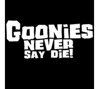Car Sticker 14.6 * 6.5Cm Goonies Never Say Die Fashion Car Styling Decal Stickers Car Accessories Black/Silver