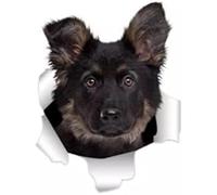 Car Sticker 15Cm D German_Shepherds Dog Stickers Decal On Wall Fridge Toilet Car Bike（2Pcs）