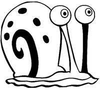 Car Sticker 20Cm(7.87 Inches) Gary The Snail Cute Vinyl Decals Motorcycle Car Sticker Black/Silver(D1N19004N)(2Pcs)