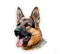 Car Sticker 25 cm German Shepherd Sticker German Shepherd Car Stickers Pet Dog Ripped Sticker Waterproof Reflective Car Sticker Car Bumper Rear Window Decor D2011#
