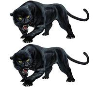 Car Sticker Animal Black Panther Car Decal Cartoon 3D Car Sticker Self-Adhesive Vinyl Sticker for Auto Decor