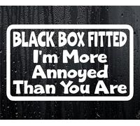 Car Sticker Black Box Fitted I'm More Annoyed Than You Are Window Bumper Door Young Driver Decal Present