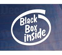 Car Sticker Black Box Inside Fun Novelty Van Window New Driver Bumper Boot Door Decal Present
