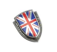 Car Sticker, British Flag Emblem Sticker, Sign UK Flag, Car Body Emblem Sticker, Sticker England Flag, Sticker United Kingdom Union Jack, for Car, Motorcycle, Silver