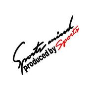 Car Sticker, Car Styling Sports Mind Sticker Emblem Badge Decal Auto Headlight Bonnet Sticker Black + Red 30x10.5cm