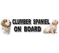 Car Sticker - CLUMBER SPANIEL ON BOARD