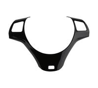 Car Sticker Cover Compatible with BMW for E32 E87 E90 E92 E93 2005-2012 Steering Wheel Panel Sticker Cover Decoration Trim Moulding Accessories(Black 2)
