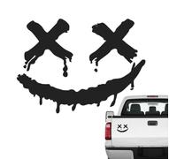 Car Sticker Funny - Laptop Decals Smiling Face,Adhesive Graphics for Refrigerators Vehicles, Decorative Auto Decals