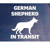 Car Sticker German Shepherd in Transit Nice Fun Cute Novelty Warning Van Window Bumper Boot Door Decal