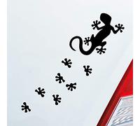 Car Sticker in Your Choice of Colour Salamander Agame Lizard Footprints 20 x 6 cm Car Sticker Film