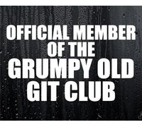 Car Sticker Official Member of Grumpy Old Git Club Novelty Van Window Bumper Boot Door Decal Gift Present