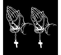Car Sticker Pearl Rosary God Christ Prayer Gesture Auto Styling Decoration Decal Motorcycle Glass Vinyl Window