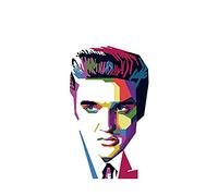 car sticker Pop Wind Elvis Car Stickers 3D Decals Car Wrap for Car Whole Body Bumper Window Laptop Waterproof Decor Accessories KK13*9cm (Size : 13cm x9cm)