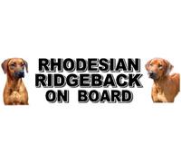 Car Sticker - RHODESIAN RIDGEBACK ON BOARD