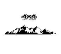 Car sticker, sticker for the body side, sticker for the pine area, pull tabs, Christmas trees, mountains, car, SUV, pickup, truck body, door, boot sticker (black, mountains)