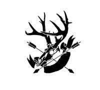Car Sticker Vinyl Decal Black/Silver(Red,Length 17.8cm)