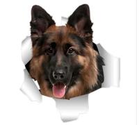 Car Stickers 18 cm German Shepherd Car Sticker German Shepherd Reflective Sticker Pet Dog Ripped Car Sticker Waterproof Bumper Rear Window Decor D2004#