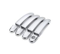 Car Stickers 8Pcs ABS Chrome/Carbon Fiber Door Handle Covers Trim Outer Style for VW for Touran 2003-2010(ABS Chrome)