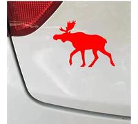 Car Stickers and Decals 15X11 Cm Moose Funny Car Sticker Vinyl Decal Silver/Black for Auto Car Stickers Styling No Background（2Pcs）