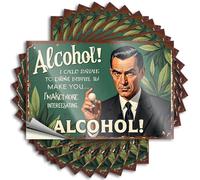 Car Stickers and Decals Alcohol: The Drink that Makes You More Interesting Stickers 10Pcs Toolbox Stickers and Decals Decal Stickers for Car(6X9CM)