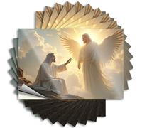 Car Stickers and Decals Angelic Encounter in The Sky Stickers 10Pcs Funny Sticker Man Cave Decor and Accessories(6X9CM)