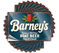 Car Stickers and Decals Barney'S Famous Old Time Root Beer: A Classic Since 1920! Stickers 10Pcs Toolbox Stickers and Decals Decal Stickers for Car(12X18CM)