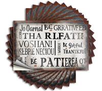 Car Stickers and Decals Be Grateful, Thankful, Patient: A Reminder of Life's Values Stickers 10Pcs Toolbox Stickers and Decals Decal Stickers for Car(8X12CM)