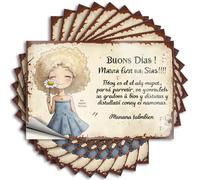 Car Stickers and Decals Buons Dias! A Bright Day Ahead with A Special Friend Stickers 10Pcs Toolbox Stickers and Decals Decal Stickers for Car(6X9CM)