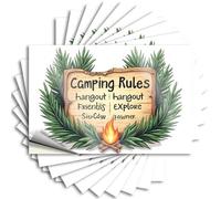 Car Stickers and Decals Campfire Tales: A Guide to Fun Camping Adventures with Friends Stickers 10Pcs Toolbox Stickers and Decals Decal Stickers for Car(12X18CM)
