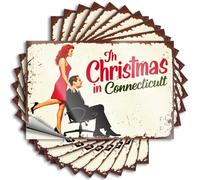 Car Stickers and Decals Christmas in Connecticut: A Classic Holiday Romance Stickers 10Pcs Toolbox Stickers and Decals Decal Stickers for Car(8X12CM)
