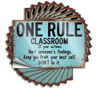 Car Stickers and Decals Classroom Rule: Respect Others' Feelings Stickers 10Pcs Toolbox Stickers and Decals Decal Stickers for Car(6X9CM)