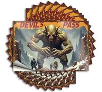 Car Stickers and Decals Devil's Pass: A Tale Of勇者与怪物的对决 Stickers 10Pcs Toolbox Stickers and Decals Decal Stickers for Car(12X18CM)