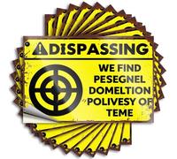 Car Stickers and Decals Dispassing Warning: Target Found - Pesegnel, Domelton, Polivesy O Stickers 10Pcs Toolbox Stickers and Decals Decal Stickers for Car(12X18CM)