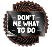 Car Stickers and Decals Don't Tell Me What to Do Motivational Poster Stickers 10Pcs Toolbox Stickers and Decals Decal Stickers for Car(6X9CM)